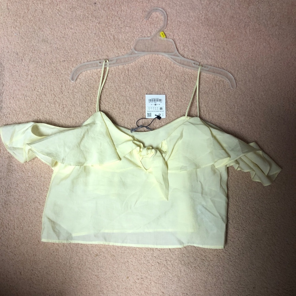 Off the shoulder crop top